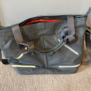 Gray Nike gym bag